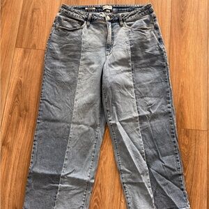 Ava & Viv Women's Two-Tone Straight Leg Jeans - Size 17